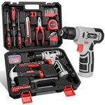 Tool Set Kit With 8V Cordless Drill, Box Hand. Fixed Price $68.01.