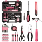 50-PIECE Pink Set For Women , Household Small With Storage Toolbox. Fixed Price $36.99.