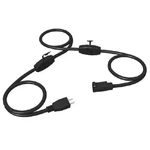 Stanley Powermax 3-OUTLET Inline Extension Cord 12FT. Black. Fixed Price $18.71.