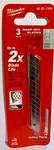 Milwaukee 48-22-1309 Snap-off Utility Blade Pack 9MM Series Micro Carbide. Fixed Price $5.94.