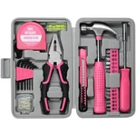 Zuzuan Tool Set 25PC Pink Household Diy Kit For Women,small Mini Bo.... Fixed Price $24.78.