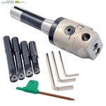 Hhip 1001-0201 Indexable Tool Set, Boring Head, R8 Shank, 4 Bars. Fixed Price $556.62.