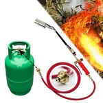 Portable Propane Torch Weed Burner Ice Snow Melter Outdoor Flame Thrower W/ Hose. Fixed Price $29.98.