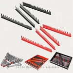 Ernst 6014M Rd + 6015M Bk Holds 40 Wrenches Ea. Magnetic Rail Organizers. Fixed Price $29.97.