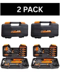 Cartman 39 Piece Set General Household Hand Kit With Toolbox Orange 2 Pack. Fixed Price $24.95.