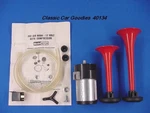Dual Air Horn Kit With Compressor. 12 Volt. Wake Up!. Fixed Price $25.99.