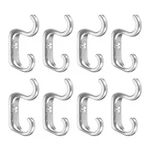 Uxcell Wall Hooks, 8PCS - Zinc Alloy Double Prong Retro Hook, Mini Nickel. Fixed Price $12.74.