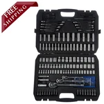 Amazon Basics 201-PIECE Socket Tool Kit Sae Metric Portable #afreeship. Fixed Price $80.99.