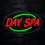 Day Spa Led Neon Sign 28"L X 16"H #34185. Fixed Price $175.00.