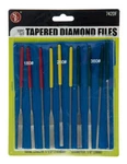 Se 10PC Tapered Diamond Files 5-1/2" Grit 180, 240 & 360 742DF. Fixed Price $14.99.