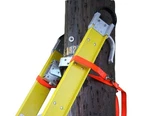 Levelok Ladder Saftey Strap - Top Of 9 Feet, Fluorescent Orange / Silver. Fixed Price $62.99.