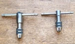 (2) Vintage General Tap Wrenches No. 164 & 161-R (ratchet) Machinist Tools. Fixed Price $30.00.