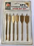 Buffalo Tools 6 Piece Titanium Coated Spade Bit Set New. Fixed Price $9.99.