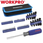 Workpro 61PC Magnetic Screwdriver Bits & Nut Set Organizer Bag Metric Sae. Fixed Price $25.99.