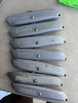 Lot Of 7 Stanley 99E Classic Retractable Utility Knife Hand Tool Set. Fixed Price $37.52.