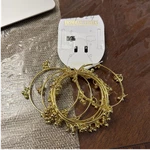 Bombay Stores Gold Bangle Bracelet Set, Round Shape, No Stone, Fashion Jewelry. Fixed Price $25.00.