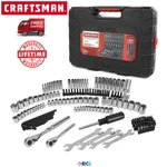 Craftsman 165 Piece Mechanics Tool Set W/ Case Socket Hand Wrench Sae Metric. Fixed Price $95.80.
