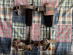 Vintage Bell System Buckingham Lineman Pole Tree Climbing Spikes. Fixed Price $190.68.