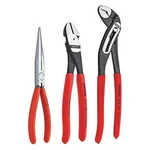 Knipex 20 08 US1 3 Piece Kraft Plastic Grip Plier Set Dipped Handle. Fixed Price $98.79.