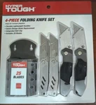 Hyper Tough 4-PIECE Folding Utility Knife Set +25 Blades Brand New & Free Ship. Fixed Price $23.00.