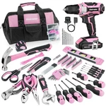 Bielmeier 20V 236PCS Cordless Pink Drill Set For Women, Lady Essential H. Fixed Price $94.93.