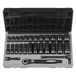 Grey Pneumatic 81627RD 3/8" Drive Ratchet & Socket Set, Pieces. Fixed Price $180.87.