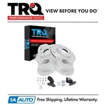 Trq Front Rear Posi Ceramic Brake Pad Performance Drilled Slotted Coated Rotors. Fixed Price $219.95.