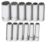 1/2" Drive 12PT 12PC Metric Set 13-30MM Supertorque Deep Sockets Polished Chrome. Fixed Price $167.44.