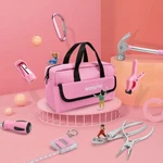Workpro 23 Pieces Pink Kid Tool Kit Real Home Diy Woodworking Hand With Bag. Fixed Price $9.99.