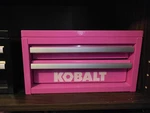 Kobalt Pink Tool Box With 2 Drawers, Single Unit, Durable Storage Organizer. Fixed Price $28.99.