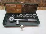 Vintage S-k Sk Tools, 3/8 Drive Socket Set, Sae, No 4512 10 Pc Vgc. Fixed Price $44.95.