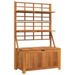 Storage Box With Trellis Tool Chest Home Organizer Solid Wood Acacia Vidaxl. Fixed Price $312.99.