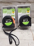 Lot Of Pittsburgh 25FT X 1IN Quik Find Tape Measure W/lanyard Belt Clip #69030. Fixed Price $18.99.
