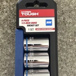 9PIECE 1/2 Inch Drive Socket Set Hyper Tough Mm. Fixed Price $11.99.