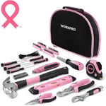 Workpro 103 Piece Tool Kit Ladies Hand Set With Easy Carrying Round *pink*. Fixed Price $46.48.