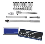 1/2"DRIVE 10-18MM 6PT&19-26MM 12PT Sockets&drive Tools Set Williams Usa MSS22FTB. Fixed Price $314.68.