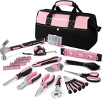 Workpro Pink Tool Kit, 263-PIECE Home Repairing Set With Wide Mouth Open St. Fixed Price $68.06.