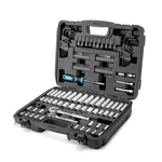 Duratech 121-PIECE Mechanics Tool Kits, Include Sae/metric Sockets Set, 72-TO.... Fixed Price $105.22.