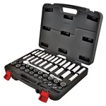Hand Tool Set 47-PIECE Short Deep Well Sockets 3/8" Drive Plastic Case Inclu. Fixed Price $92.99.