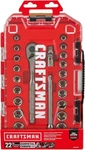 Craftsman 22 Piece Gunmetal Chrome 1/2' Drive Mechanics Tool Set CMMT12030. Fixed Price $79.95.