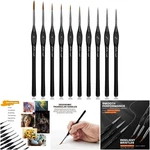 10 Pack Miniature Paint Brushes Fine Detailing Acrylic Watercolor Oil Art. Fixed Price $27.19.