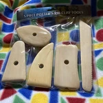Art Advantage Potters Rib Wood Clay Tools 5PC New Unused. Fixed Price $11.99.