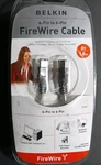 Belkin 6-PIN To Firewire Cable (6FT/1.8M) Ieee 1394 (400 Mbps) Pc Mac. Fixed Price $14.50.