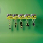 Ryobi Mini's 5 Piece Keychain Set Recip Saw Stick Vac Lawn Mo Battery Sander New. Fixed Price $44.99.