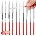 10 Piece Titanium Plated Diamond Needle Files - Gold & Silver Jewelry Tool Set. Fixed Price $11.97.