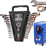 Premium 12-PIECE Sae Ratchet Wrenches Set With Magnetic Organizer 1/4"-7/8", 72-. Fixed Price $52.67.