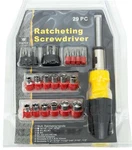 29PC Socket Screwdriver Set With Ratcheting Handle. Fixed Price $14.95.