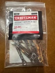 Craftsman Sae 10PC Midget Ignition Wrench Set 5/32 - 7/16" 42319. Fixed Price $24.00.