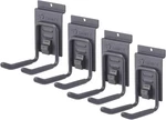 Trinity Heavy Duty Slatwall Double Hooks With Spring-lo, 4-INCHES, Dark. Fixed Price $71.49.