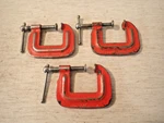 Vintage Stanley Handyman C-clamp NO.H151-1INCH Set Of 3 Made Usa. Fixed Price $26.95.